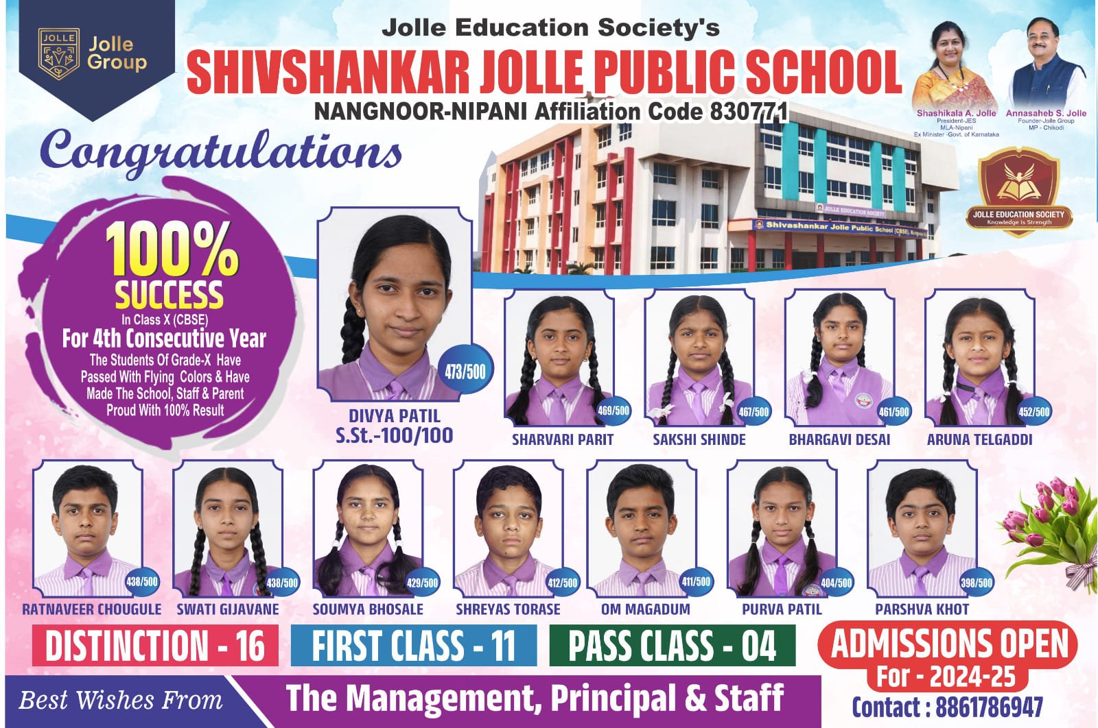 100 % result